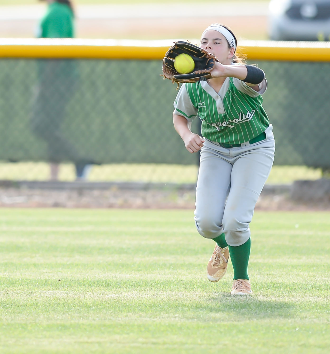 Friday night softball action